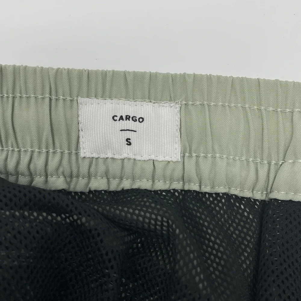 Pacsun Multi Cargo Shorts Mens Green Cotton‎ Nylon Outdoor Hiking Running Small - Picture 11 of 14